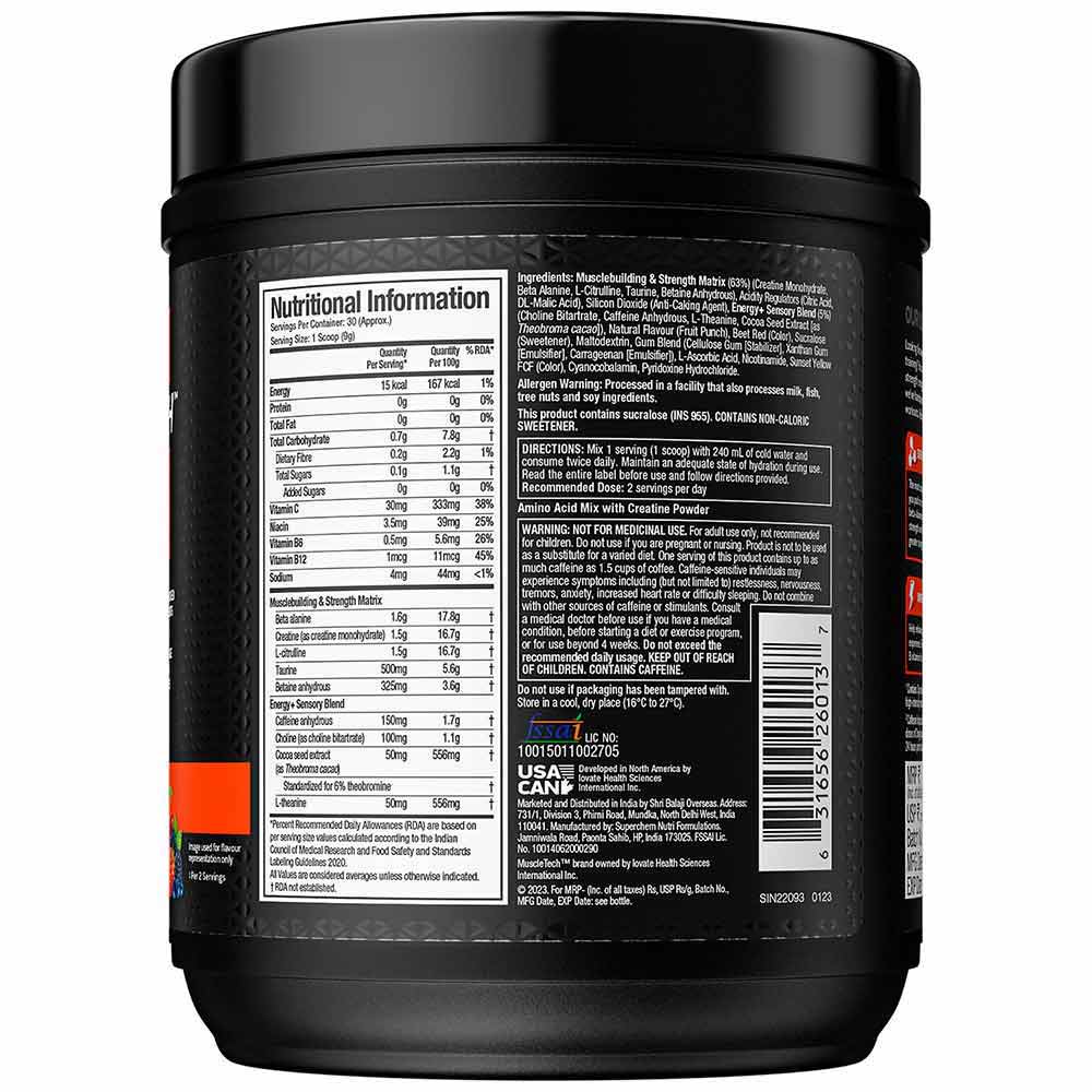 2 - MuscleTech NitroTech Whey Protein 2 lb Milk Chocolate(India) & Vapor X5 Combo,  0.59 lb  Fruit Punch 