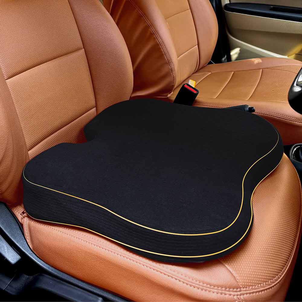 betterhood Car Seat Cushion, Black for Lumbar Support-image-6