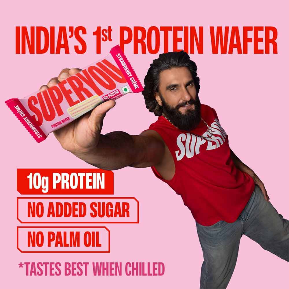 5 - Superyou Protein Wafer Bar,  1 bar(s)  Strawberry Creme 