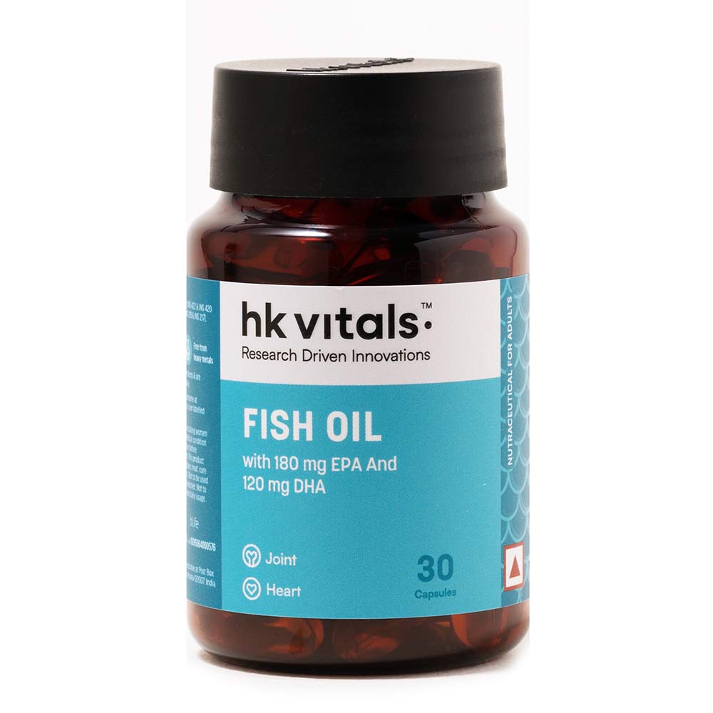 2 - HK Vitals Fish Oil 1000mg with 180mg EPA and 120mg DHA,  30 capsules 