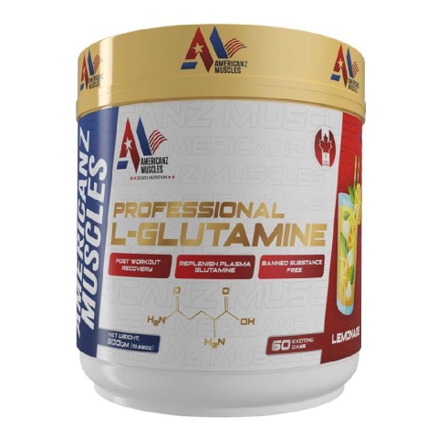 1 - Americanz Muscles Professional L-Glutamine,  0.66 lb  Lemonade 