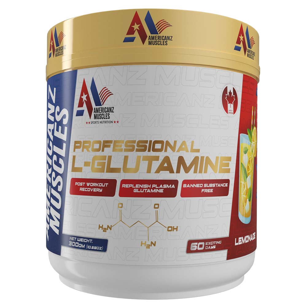 1 - Americanz Muscles Professional L-Glutamine,  0.66 lb  Lemonade 