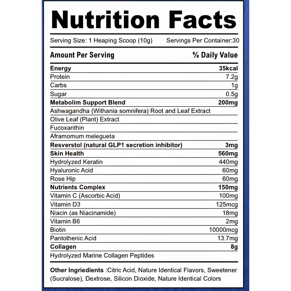 4 - Americanz Muscles Collagen Peptides + Burn,  300 g  Lemonade 