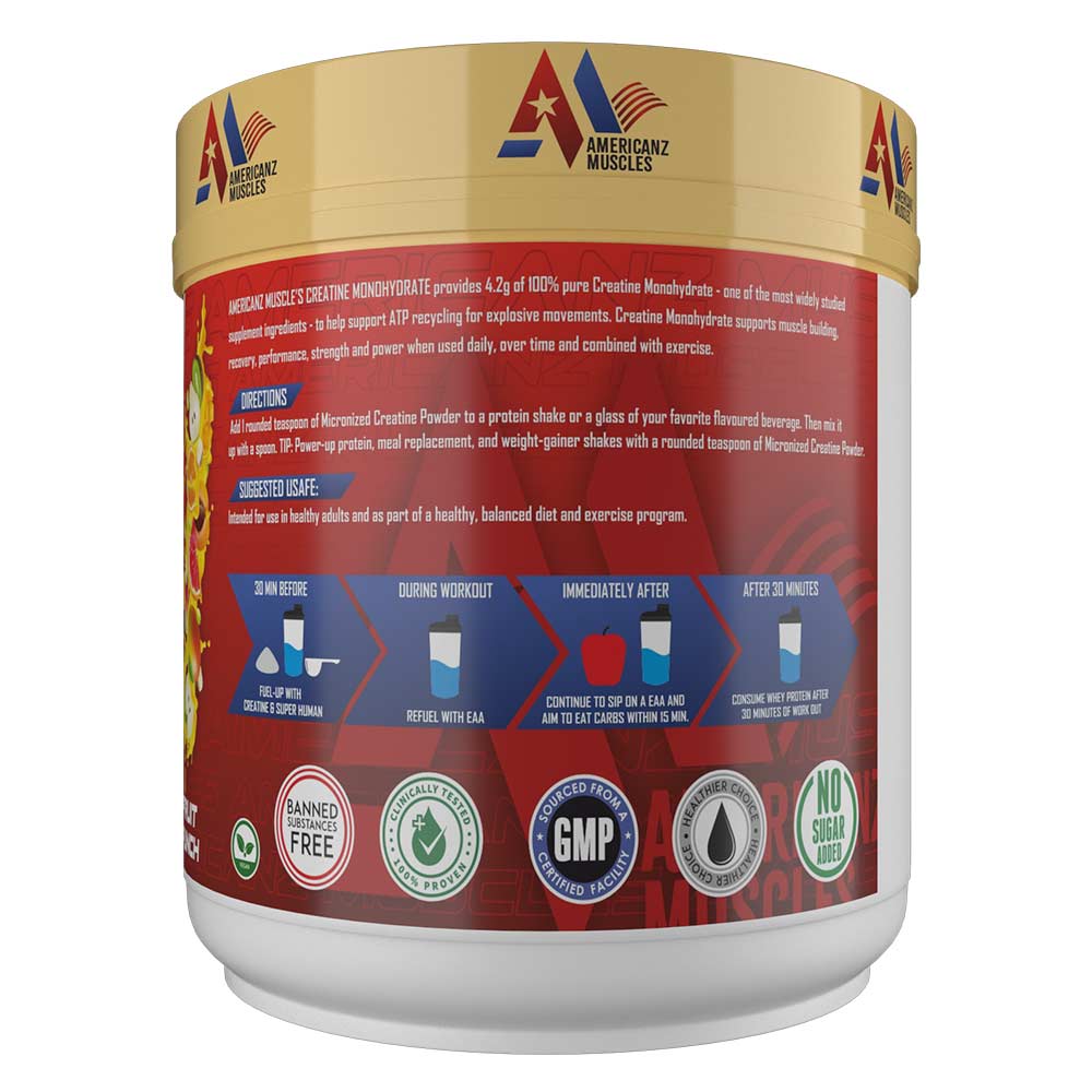 2 - Americanz Muscles Creatine Monohydrate,  Fruit Punch  0.66 lb 