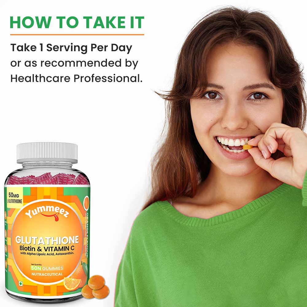 8 - Naturyz Glutathione with Vitamin C,  Orange  50 gummies 