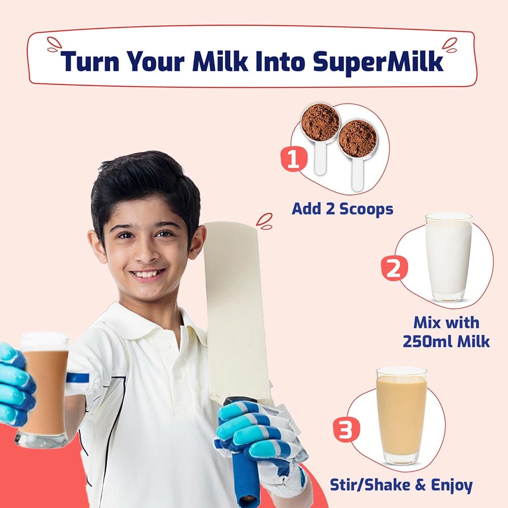 7 - Supermilk Height+ for Boy 13+ years,  400 g  Cafe Mocha  13+ Yrs  Boy  Height+ 