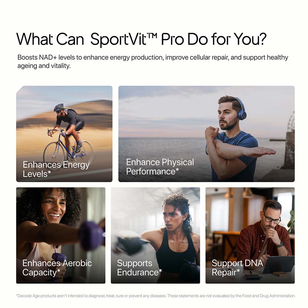 4 - Decode Age Optimised SportVit Caffeine Free Pre-Workout Powder,  0.38 lb  Natural Orange 