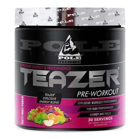 1 - Pole Nutrition Teazer Pre Workout,  0.59 lb  Fruit Punch 