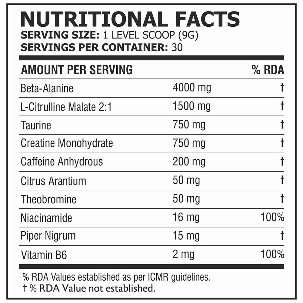 3 - Pole Nutrition Teazer Pre Workout,  0.59 lb  Fruit Punch 