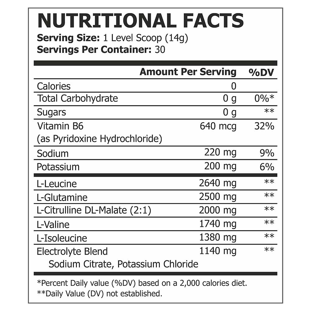 3 - Pole Nutrition BCAA Stroke,  0.93 lb  30 Servings  Blue Raspberry 