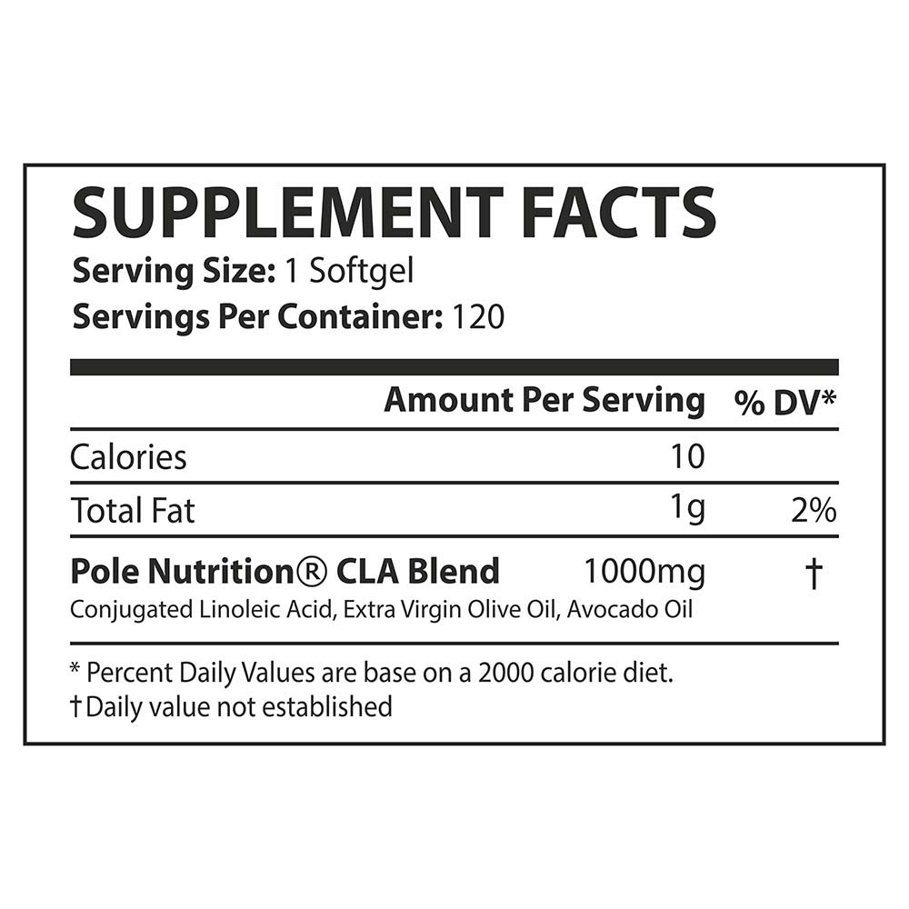 2 - Pole Nutrition CLA 1000mg,  120 softgels 