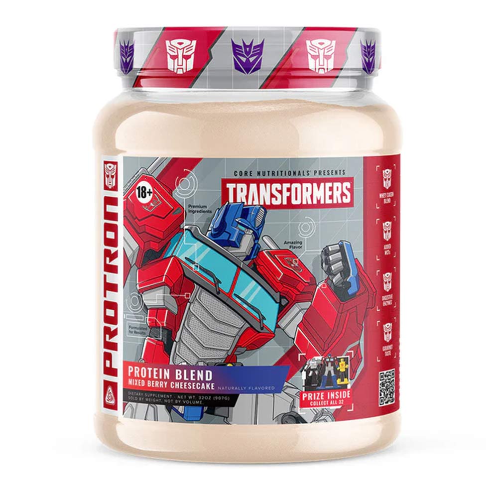 1 - Core Nutritionals Transformers Protron Protein Blend,  1.99 lb  Mixed Berry Cheesecake 