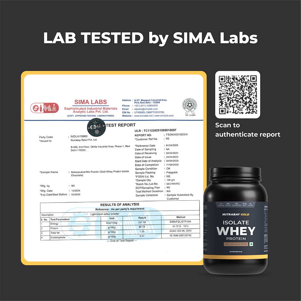 Nutrabay Gold Isolate Whey Protein,  2.2 lb  Rich Chocolate Creme 