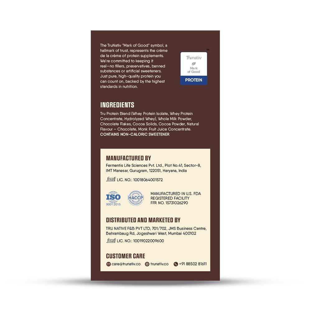 9 - TruNativ Pro Blend Whey Protein,  6 sachets/pack  Choco Crunch 