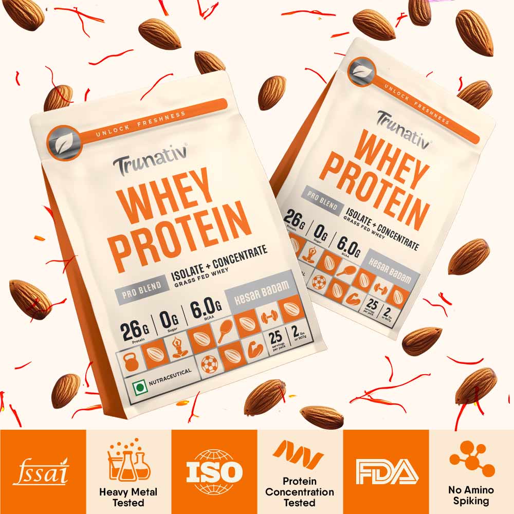 8 - TruNativ Pro Blend Whey Protein,  2 lb  Kesar Badam 