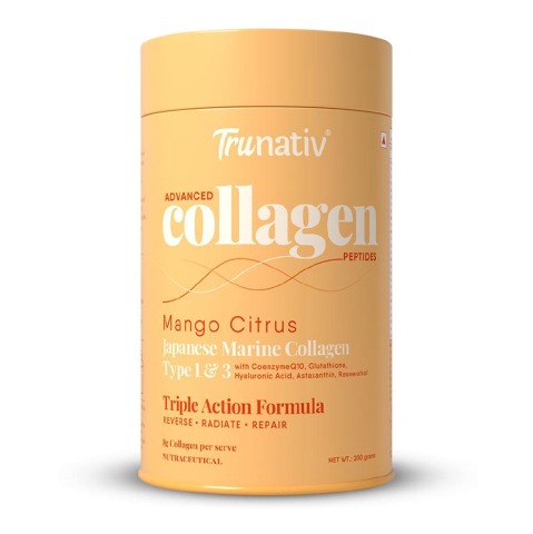 1 - TruNativ Advanced Collagen Peptides,  200 g  Mango Citrus (Japanese Marine Collagen Type 1 & 3) 