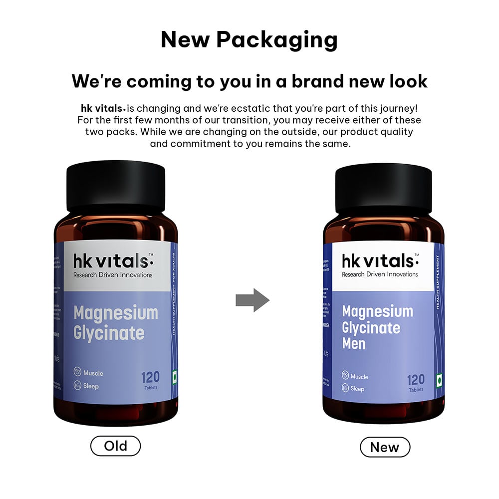 1 - HealthKart HK Vitals Magnesium Glycinate,  Unflavoured  120 tablet(s)