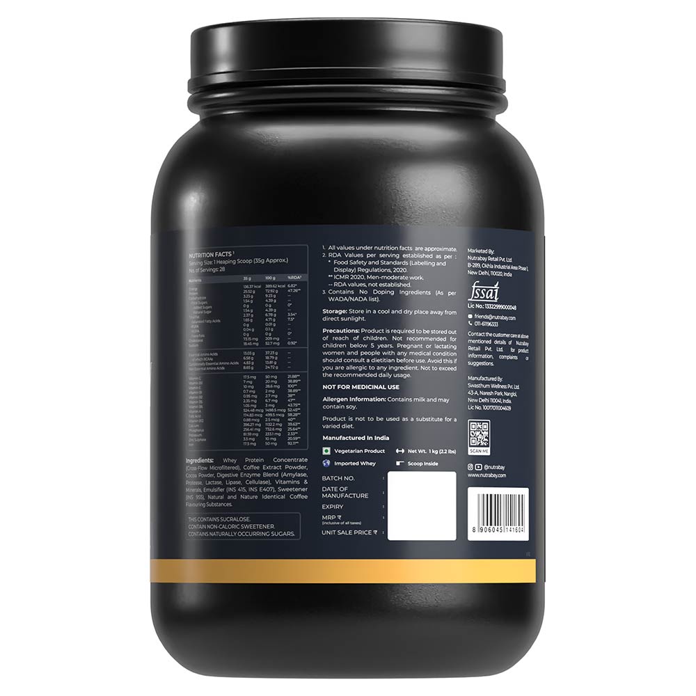 7 - Nutrabay Gold Concentrate Whey Protein,  2.2 lb  Cafe Mocha 
