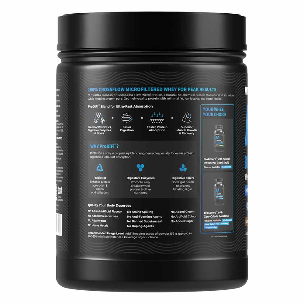 7 - Nutrabay BioAbsorb Whey Protein,  1.1 lb  Dalgona Coffee 