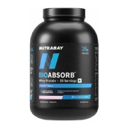 Nutrabay BioAbsorb Whey Protein- 4.4 lb Strawberry