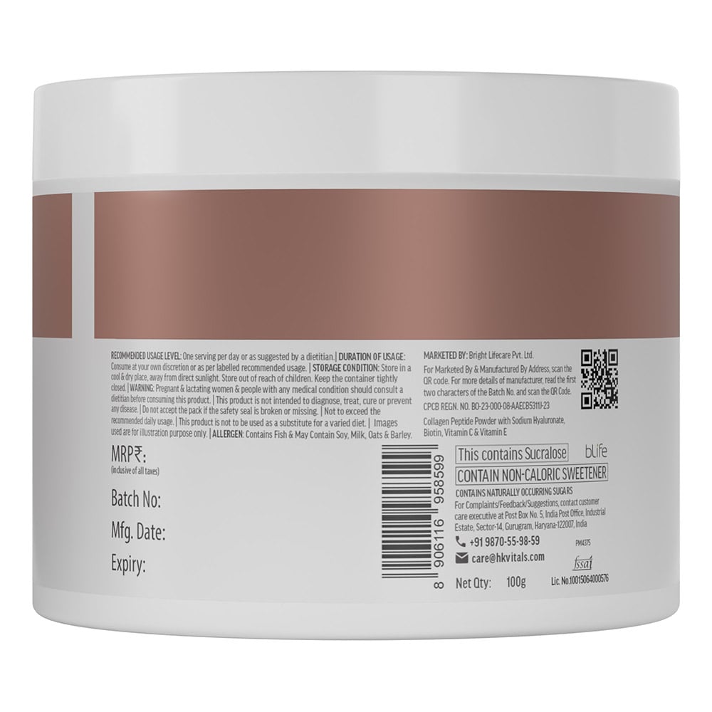 13 - HealthKart HK Vitals Skin Radiance Collagen,  100 g  Mango