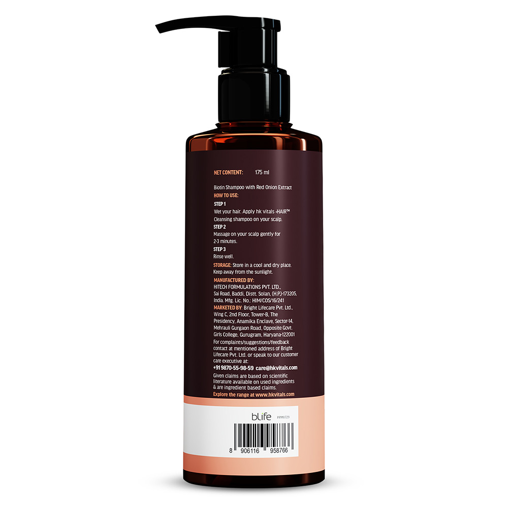 9 - HK Vitals Biotin Shampoo,  175 ml  All Hair Type