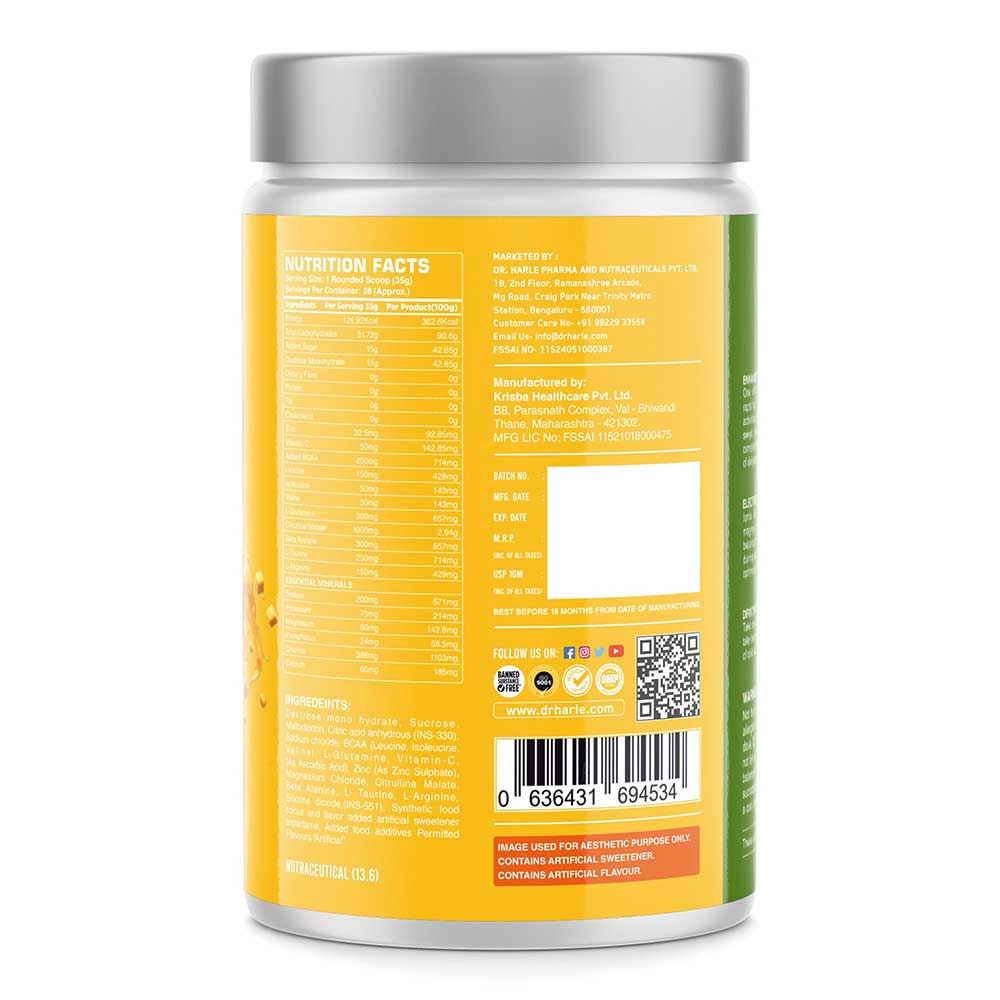 2 - DR. HARLE Ionix Isotonic Energy Drink,  2.2 lb  Mango 