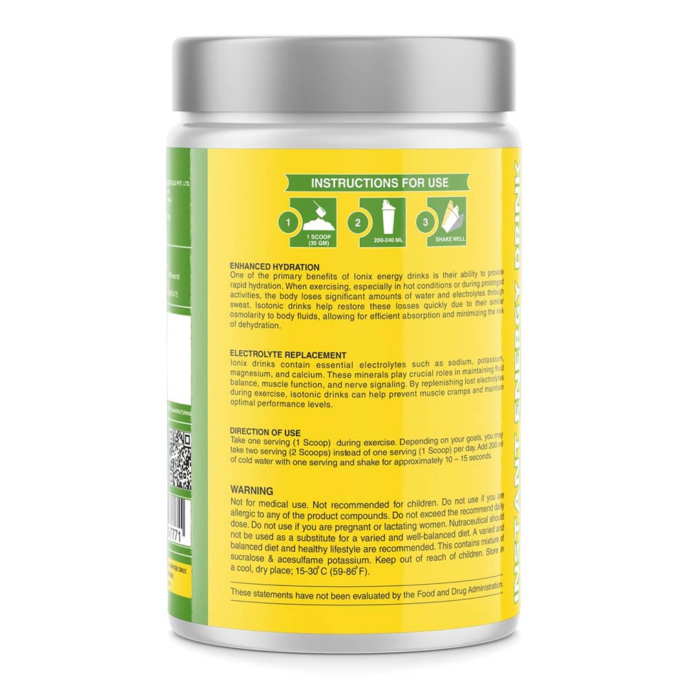 2 - DR. HARLE Ionix Isotonic Energy Drink,  2.2 lb  Lemon 