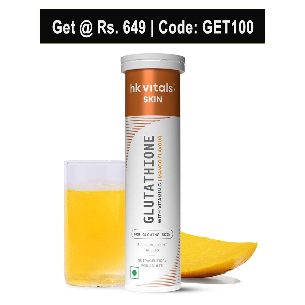 HK Vitals Glutathione Effervescent with Vitamin C, Mango 15 tablet(s)