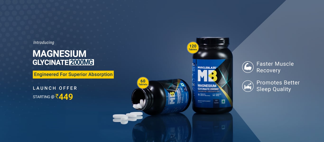 Launch: MuscleBlaze Magnesium Glycinate Range - Starts @ Rs. 449