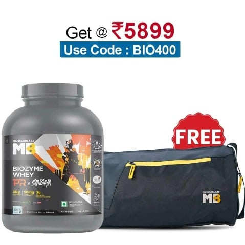 MuscleBlaze Biozyme Whey PR, 4.4 lb Blue Tokai Coffee-Special Singha Edition