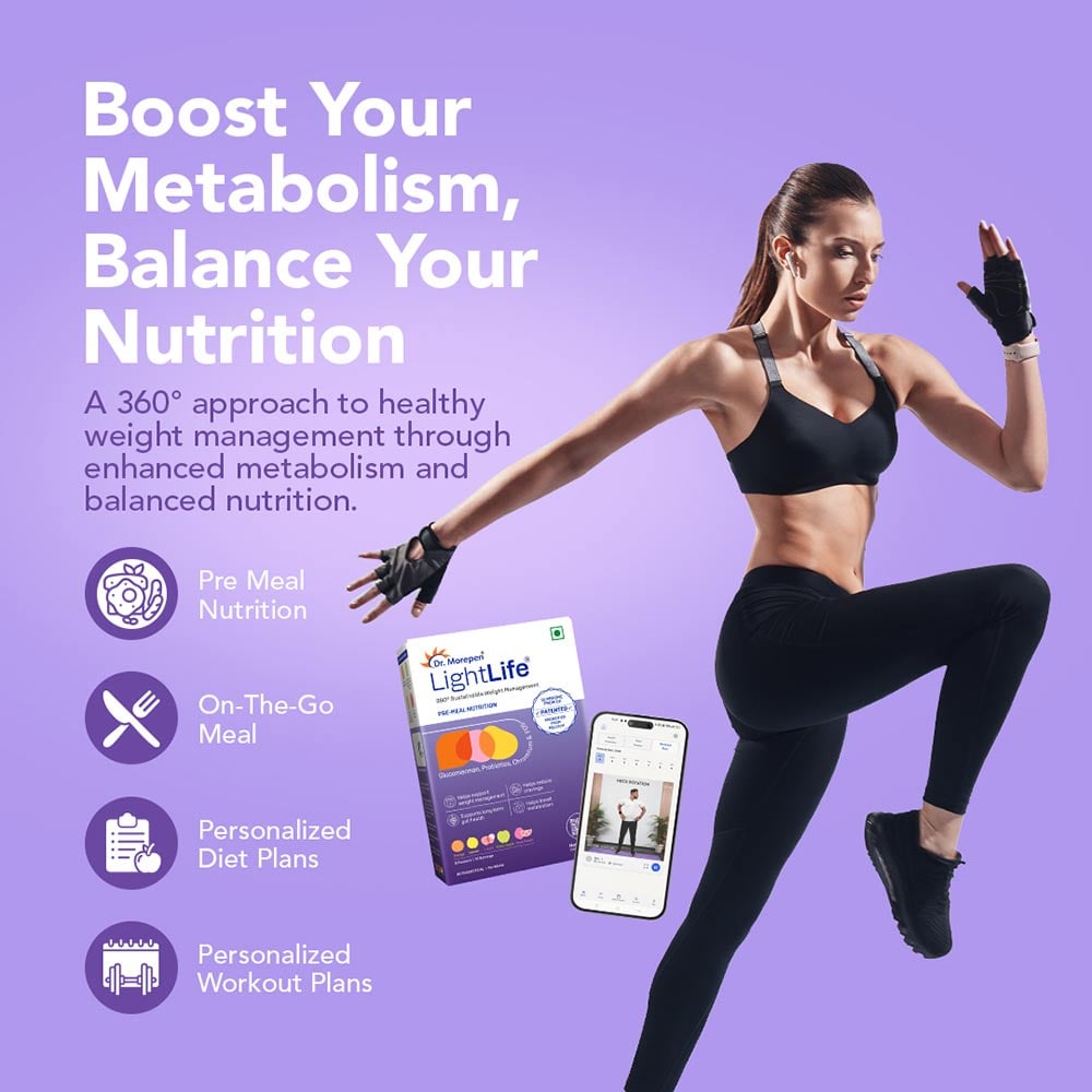 2 - Dr. Morepen LightLife Pre-Meal Nutrition,  10 sachets/pack  Assorted (Pack of 3) 