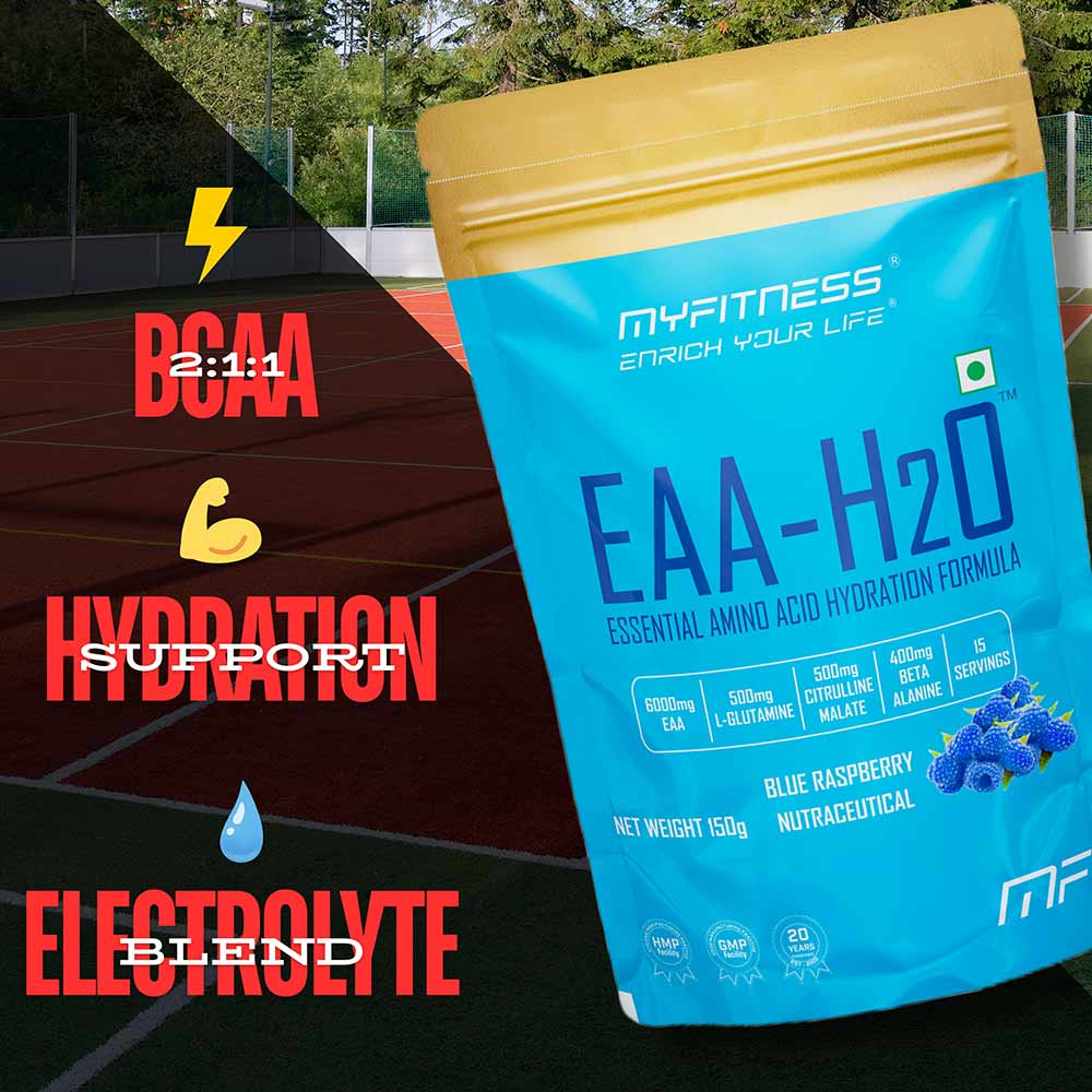5 - Myfitness EAA-H2O,  Blue Raspberry  0.33 lb  15 Servings 
