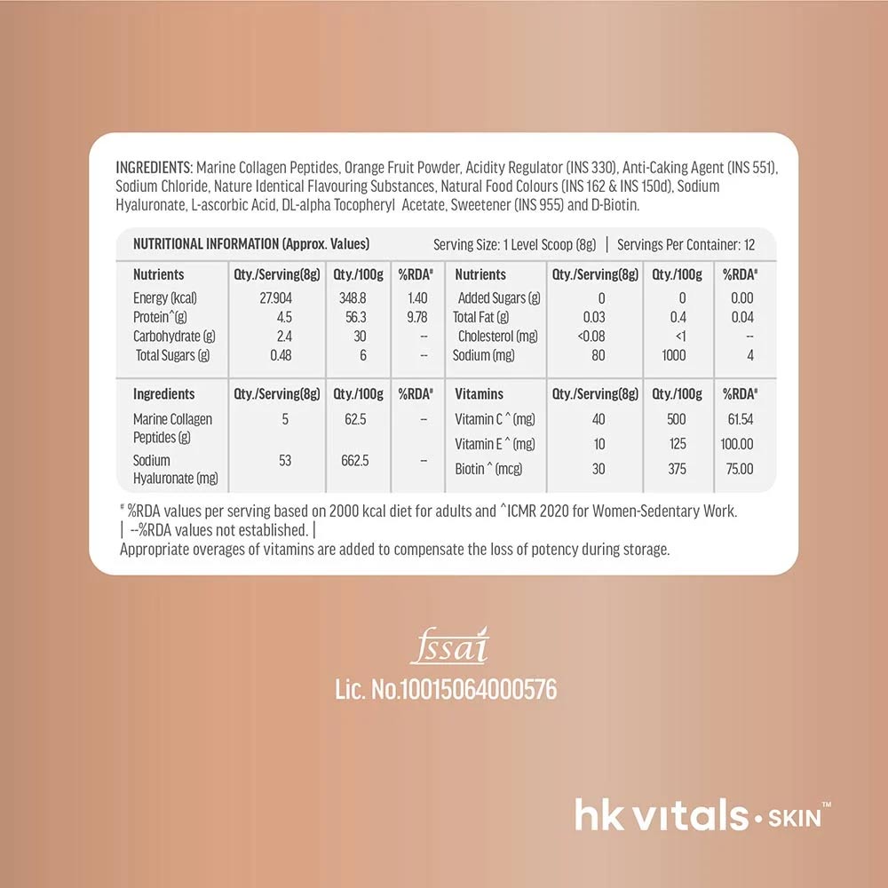 HK Vitals Skin Radiance Collagen 100 g Orange & Watermelon Combo