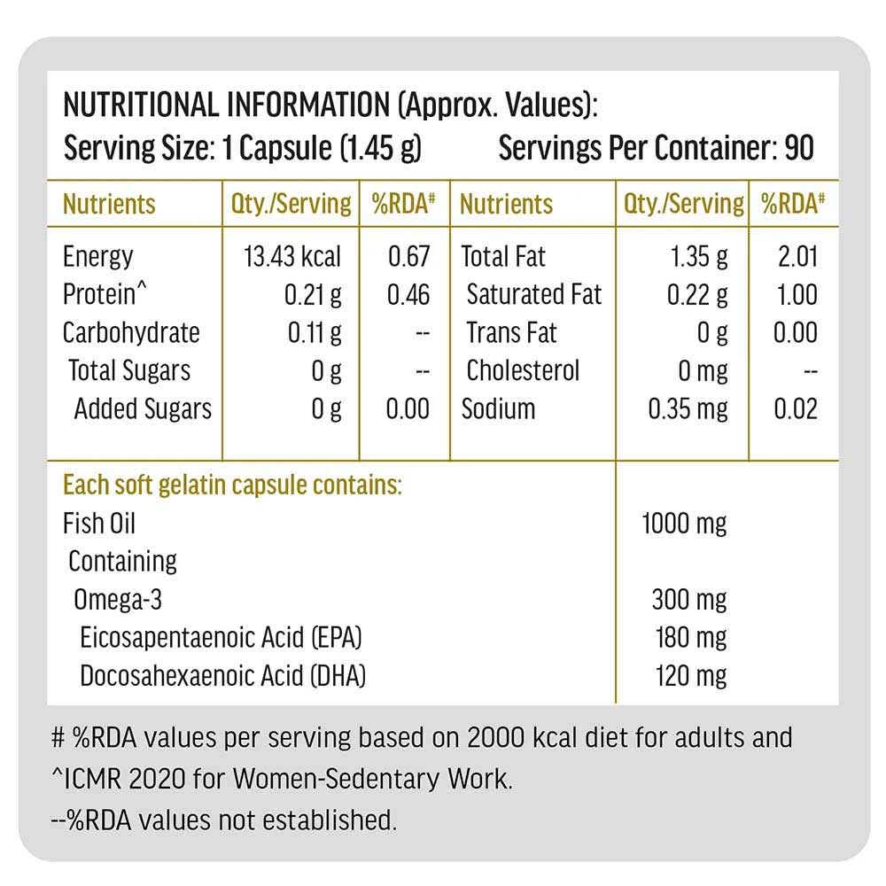 HK Vitals Multivitamin & Omega 3 1000mg Combo