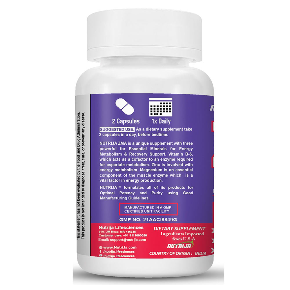 2 - NutriJa ZMA,  60 capsules  Unflavoured 