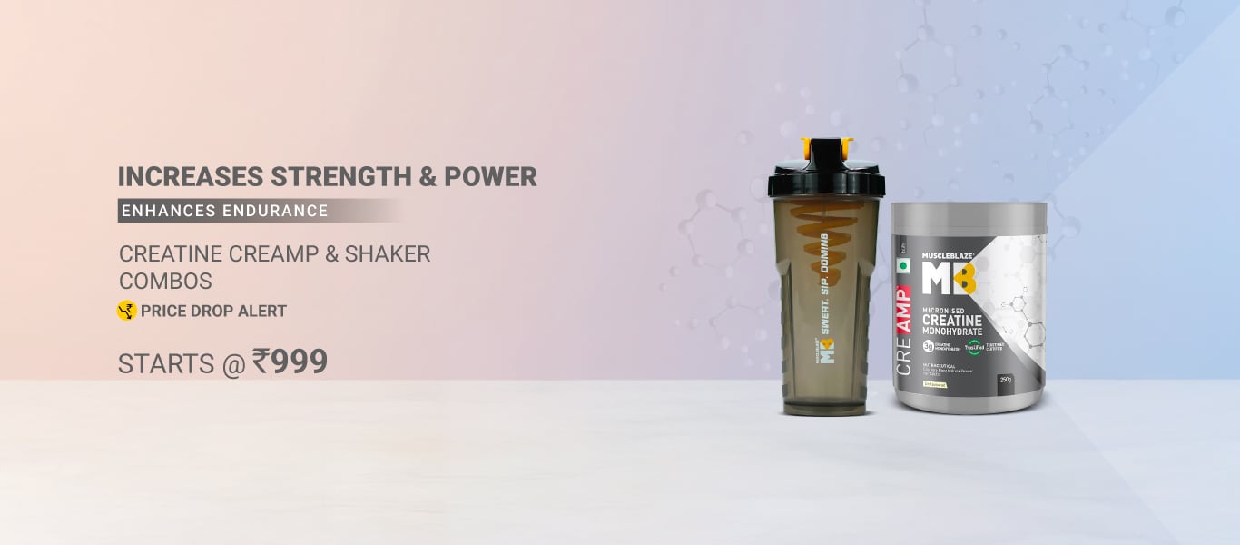 Price Drop: Creatine CreAMP & Shaker Combos - Starts @ 999