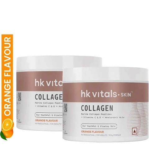 HealthKart HK Vitals Skin Radiance Collagen 100 g Orange - Pack of 2