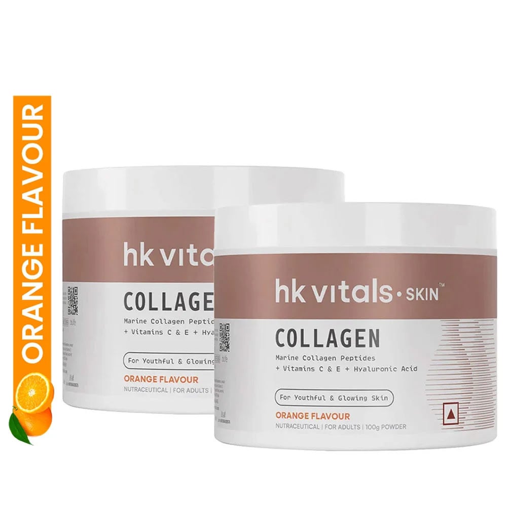 HealthKart HK Vitals Skin Radiance Collagen 100 g Orange - Pack of 2
