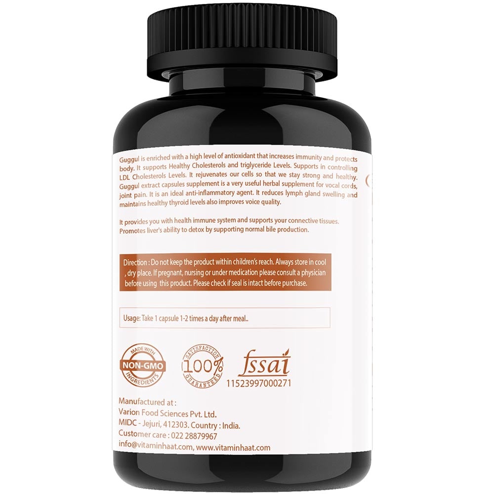 6 - Vitaminhaat Guggul Extract Suddha Guggulu,  60 capsules 
