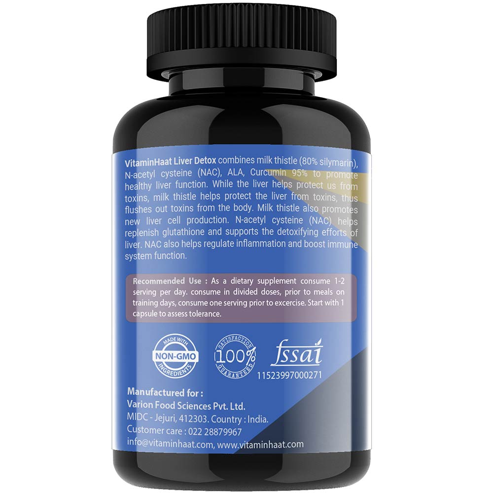 7 - Vitaminhaat Livo Detox,  90 capsules 
