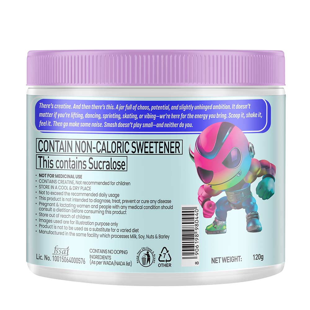 5 - Smash Micronised Creatine Monohydrate,  Citrus Surge  0.265 lb