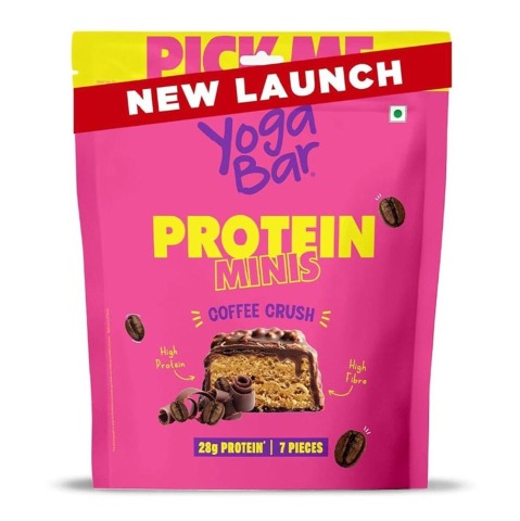1 - Yogabar Protein Minis,  7 bar(s)  Coffee Crush 