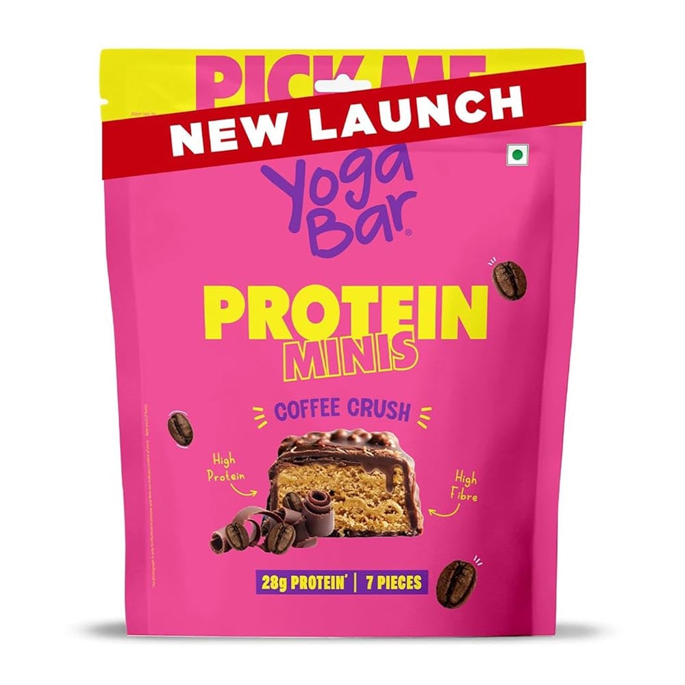 1 - Yogabar Protein Minis,  7 bar(s)  Coffee Crush 
