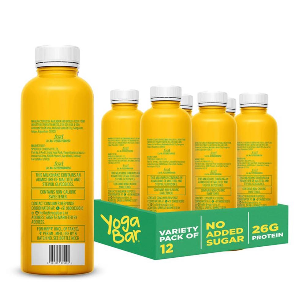 2 - Yogabar 26g Protein Shake,  12 Piece(s)/Pack  Mango Rizz 
