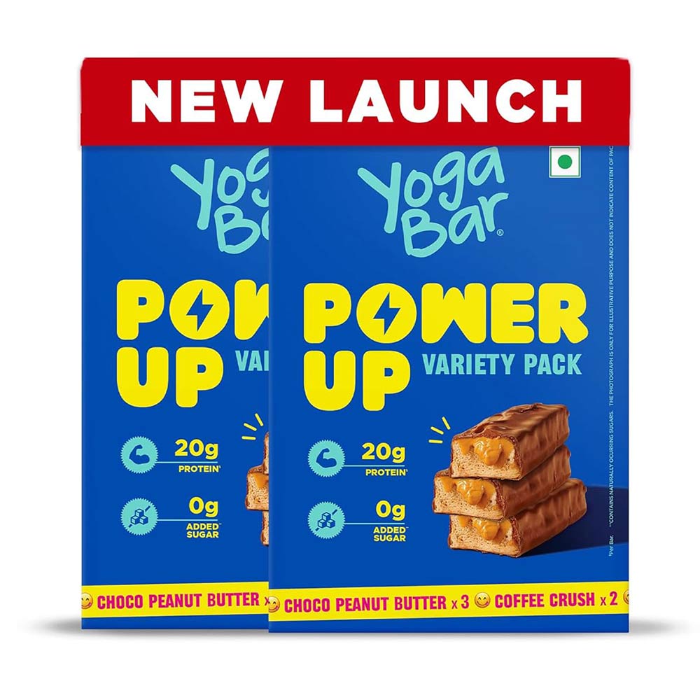 1 - Yogabar Power Up 20g Protein Bar,  10 bar(s)  Assorted 