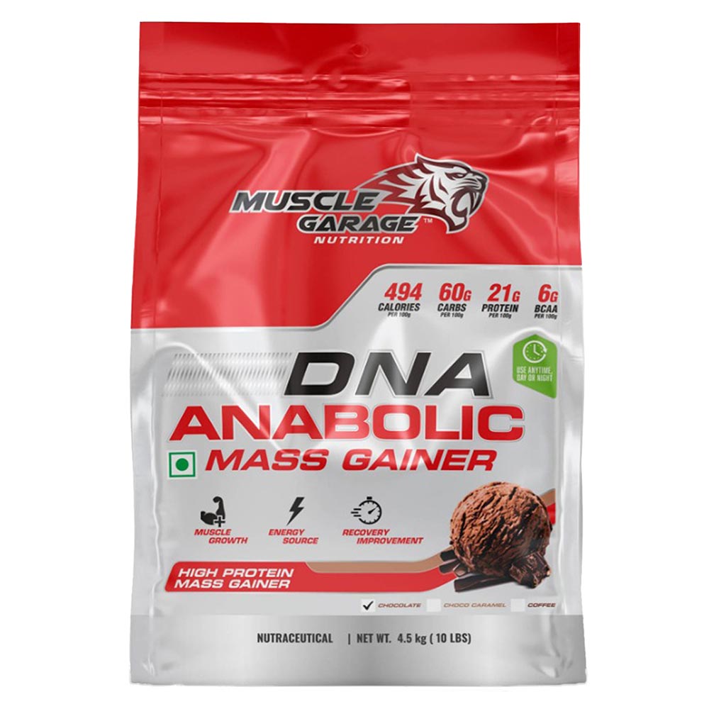 1 - Muscle Garage DNA Anabolic Mass Gainer,  10 lb  Chocolate 