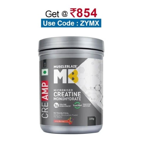 MuscleBlaze Creatine Monohydrate CreAMP,  Juicy Berries  0.71 lb 