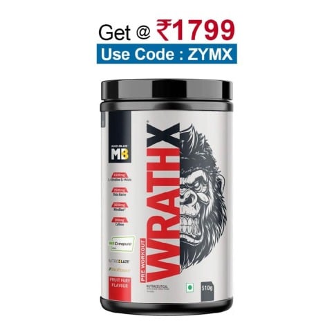 MuscleBlaze Pre Workout WrathX,  1.12 lb  Fruit Fury 