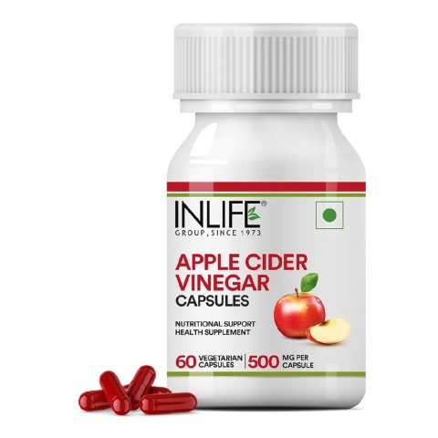 1 - INLIFE Apple Cider Vinegar,  60 capsules  Natural 